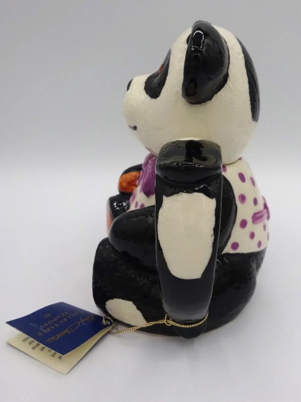Tony Carter Panda Bear Collectible Teapot Ltd Ed 37/2000 Made In England w/Tag